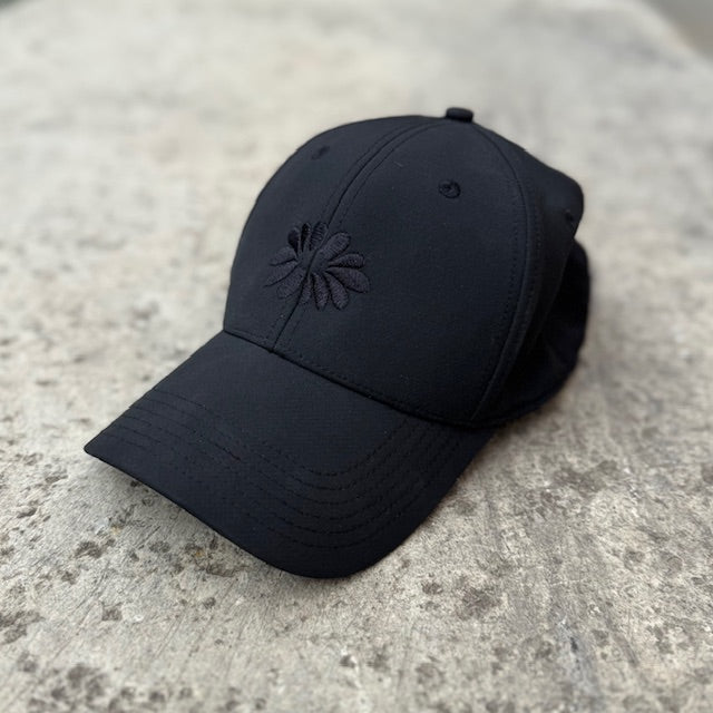 Black on Black Daisy Cap